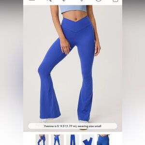 OFFLINE By Aerie Real Me High Waisted Crossover Flare Legging size medium short